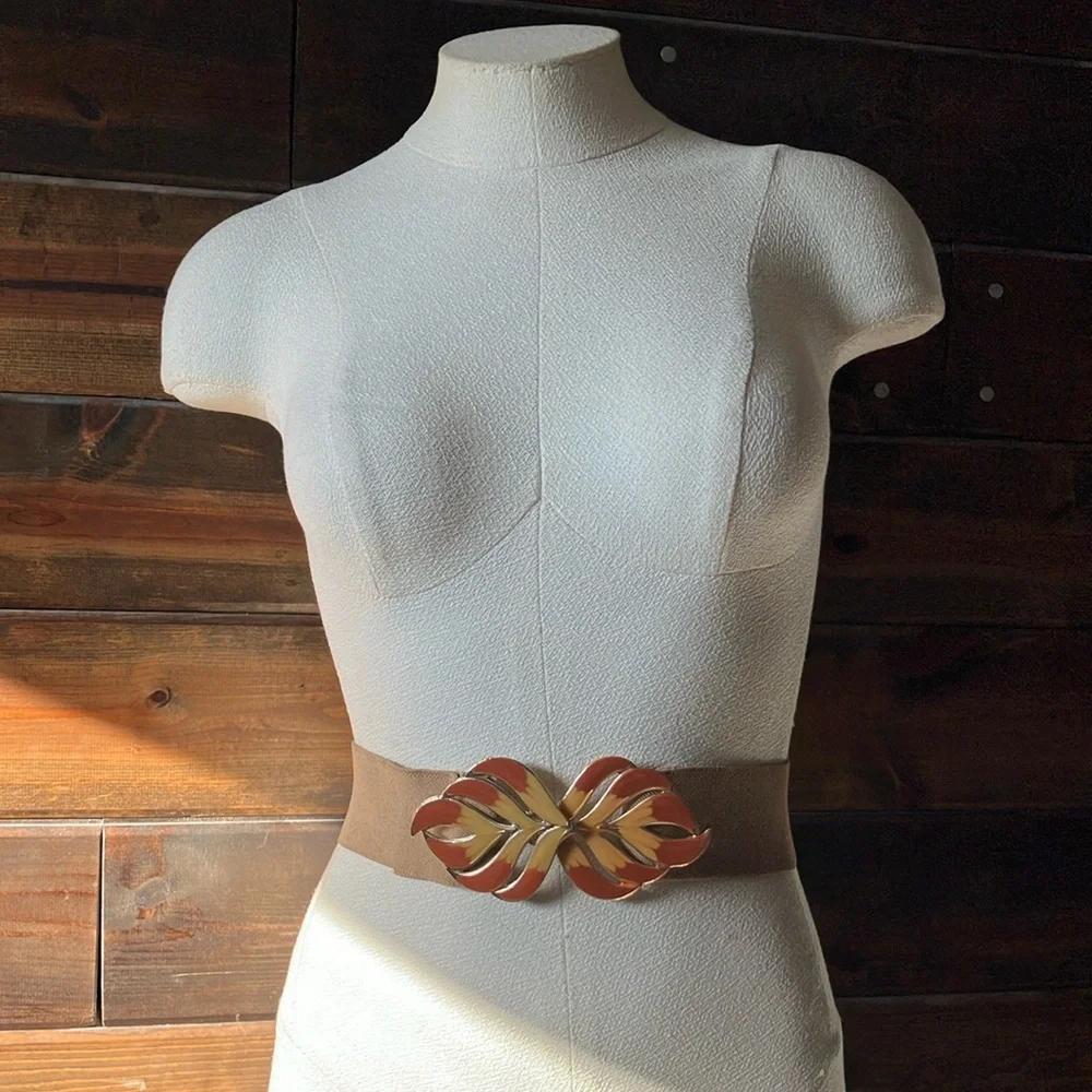 Autumn Leaves Vintage Belt - Picture 1 of 8